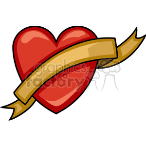   valentines day holidays love hearts heart ribbon ribbons  FHH0107.gif Clip Art Holidays Valentines Day 