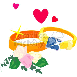 wedding rings  clipart. Commercial use image # 146182