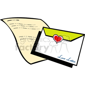   envelope envelopes letter mail heart love letters  pic39.gif Clip Art Household 