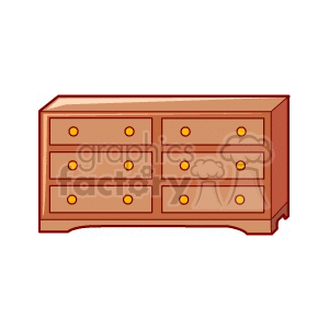 brown dresser clipart. Commercial use image # 147554