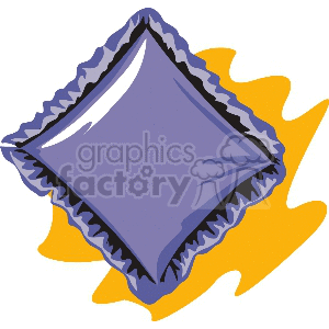 purple pillow  clipart. Commercial use image # 147560