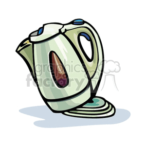   tea teapot teapots kettle kettles  kettle3.gif Clip Art Household Kitchen 