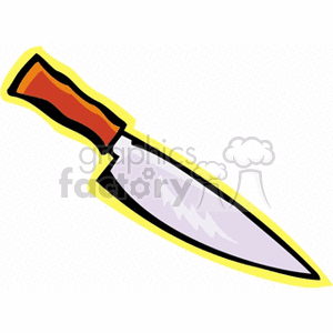 large kitchen knife clipart. Commercial use image # 147992