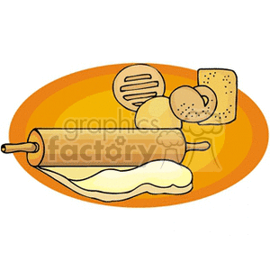   rolling pin pins dough food baking  loafs.gif Clip Art Household Kitchen 