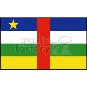 Flag Of Central African Republic clipart. Royalty-free image # 148279