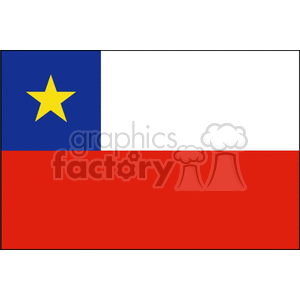 Chile's flag clipart. Royalty-free image # 148281