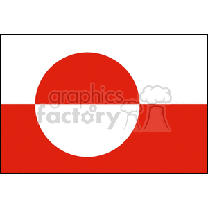 The Flag of Greenland clipart. Royalty-free image # 148311