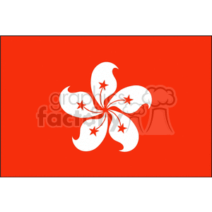Hong Kong flag clipart. Royalty-free image # 148317