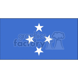Micronesia Flag clipart. Royalty-free image # 148349