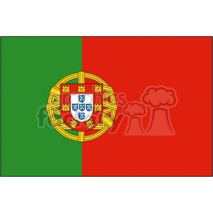 Flag of Portugal clipart. Royalty-free image # 148377