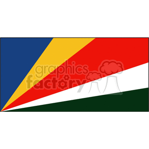South Africa Flag clipart. Royalty-free image # 148389