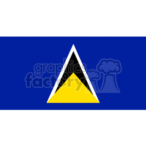 Flag Of Saint Lucia clipart. Royalty-free image # 148401