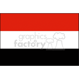 Flag of Yemen clipart. Royalty-free image # 148433