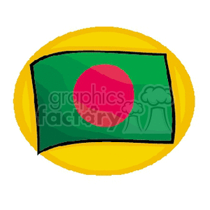 bangladesh flag clipart. Royalty-free image # 148490