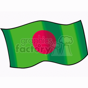bangladesh Flag waving clipart. Royalty-free image # 148492