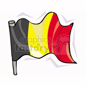 belgium flag waving clipart.