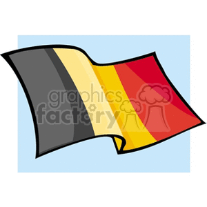 belgian waving flag  clipart.