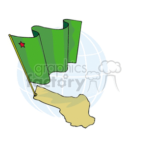 Benin Flag and Country clipart. Commercial use image # 148502