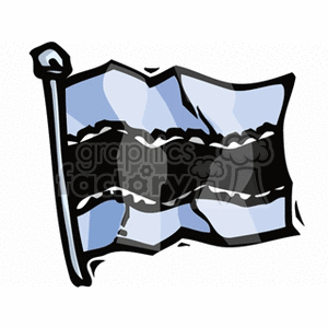 Botswana Waving Flag
