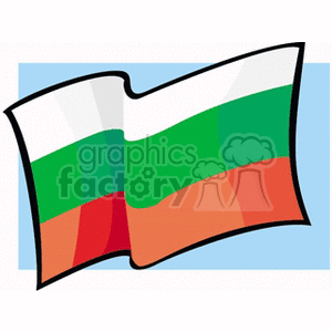 bulgaria Waving Flag clipart. Royalty-free image # 148514
