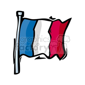 The Flag of France clipart. Royalty-free image # 148607