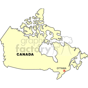 mapcanada clipart. Commercial use image # 148937