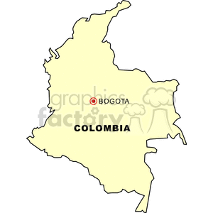   map maps colombia  mapcolombia.gif Clip Art International Maps 
