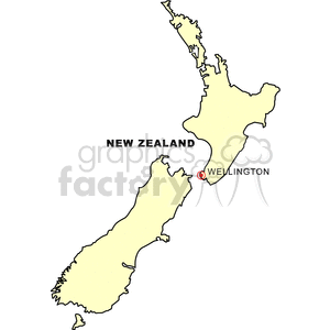 mapnew-zealand clipart. Royalty-free image # 149060