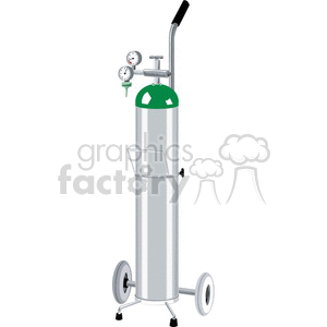 oxygen tank tanks  Clip Art Medical 