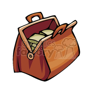   purse money bag bags purses  bagmoney2.gif Clip Art Money 