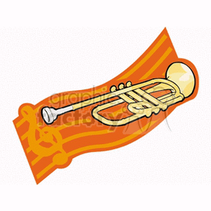   music instruments trumpet trumpets treble clef  pipe12.gif Clip Art Music Brass 