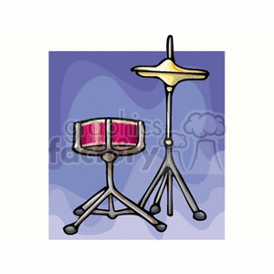 rocknrolldrumset clipart. Commercial use image # 150506