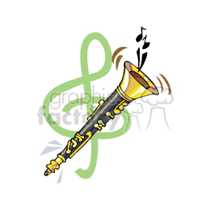 clarinet clipart. Royalty-free image # 150708