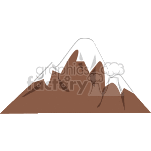 Snow covered mountains clipart. Commercial use image # 150744