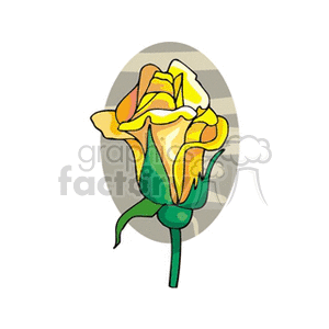 yellow rose clipart. Commercial use image # 151342