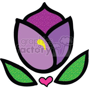 purple tulip clipart. Commercial use image # 151658