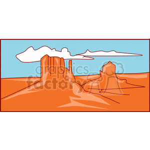   desert mountain mountains  desert303.gif Clip Art Nature Landscaping 