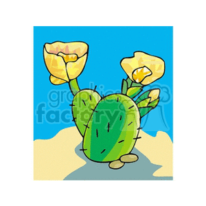   plant plants desert cactus cactuses  cactus151312.gif Clip Art Nature Plants 