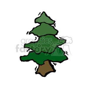evergreen clipart. Commercial use image # 152023