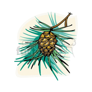 pinebranch clipart. Royalty-free image # 152288