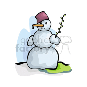 springsnowman clipart. Royalty-free image # 152630