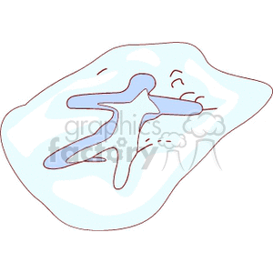 Snow angel clipart. Commercial use image # 152851