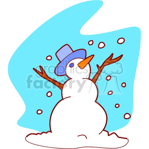   winter seasons snow snowing snowman  snowman806.gif Clip Art Nature Seasons Winter 