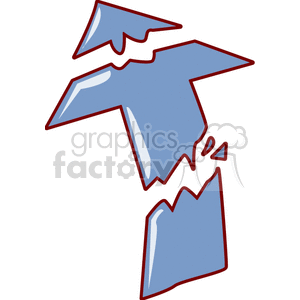 Cracked arrow clipart. Royalty-free image # 153440