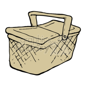 picnic basket clipart. Commercial use image # 153613