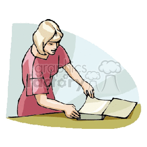 officegirl clipart. Commercial use image # 154733