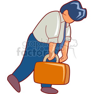 tired  employee clipart. Royalty-free image # 155004
