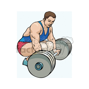 weightlifter clipart. Royalty-free image # 155041