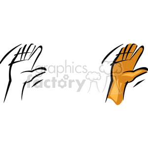 A Single Hand Raising clipart. Commercial use image # 155752