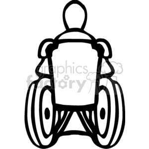 clipart - person in a wheelchair.